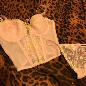 Corset and thong set